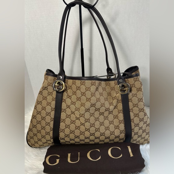 Gucci Handbags - GUCCI GG Canvas Twins Tote Bag